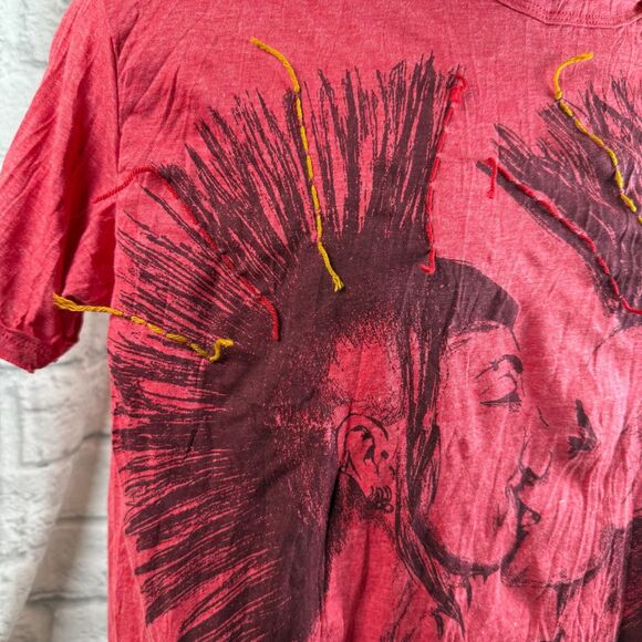 Punk Rockers Kissing T-Shirt Mens Small Unisex Mohawk SURE Brand - Picture 4 of 9